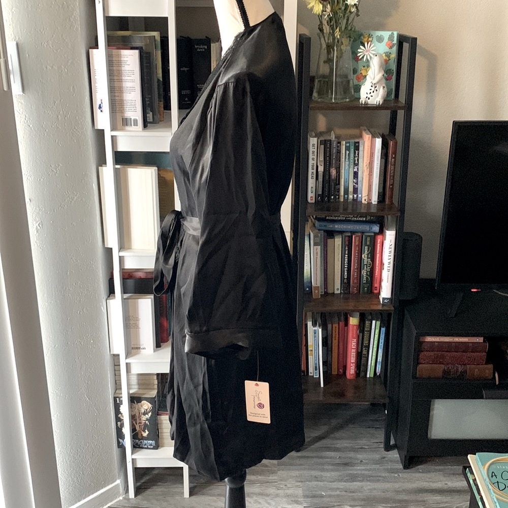 Intimate Black Robe | NWT - Picture 3 of 6